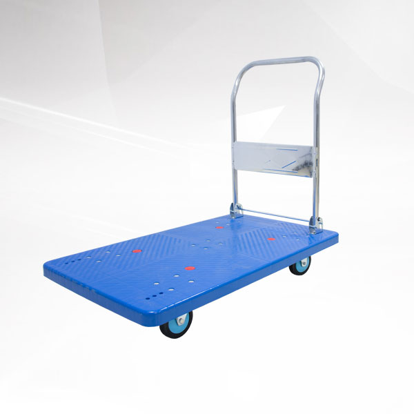 藍色單層平（píng）板車