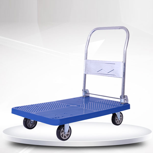 藍色單層平（píng）板（bǎn）車