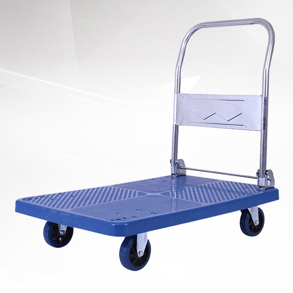藍色單（dān）層平板車